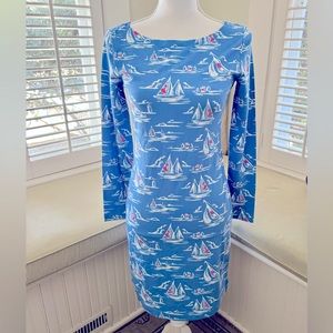 Vineyard Vines long-sleeve sailboat t-shirt dress.  XXS in excellent condition.